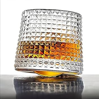 Dancing Crystal Glass Cup - Checkered