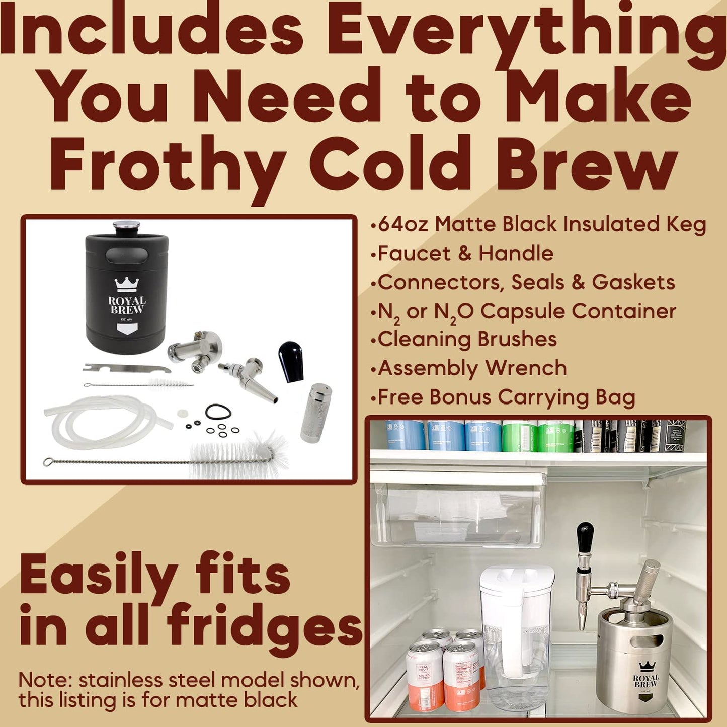 Royal Brew Nitro Cold Brew Coffee Maker