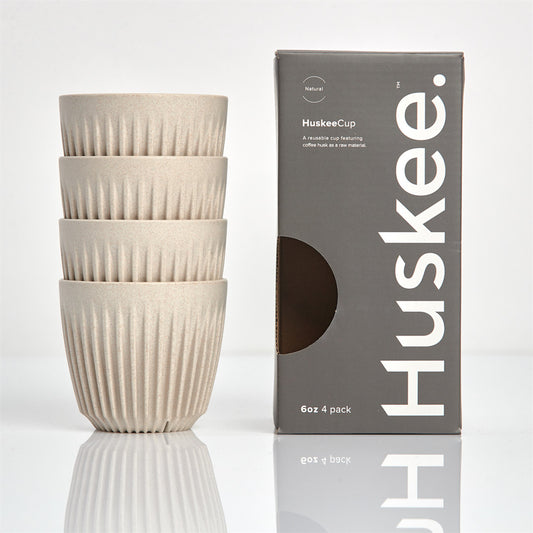 6oz HuskeeCup 4-Pack - Natural