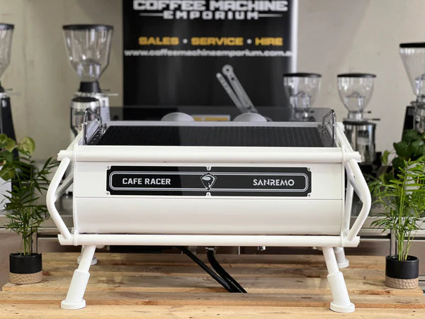 Sanremo Cafe Racer Full White Espresso Machine