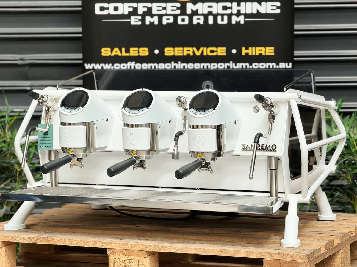 Sanremo Cafe Racer Full White Espresso Machine