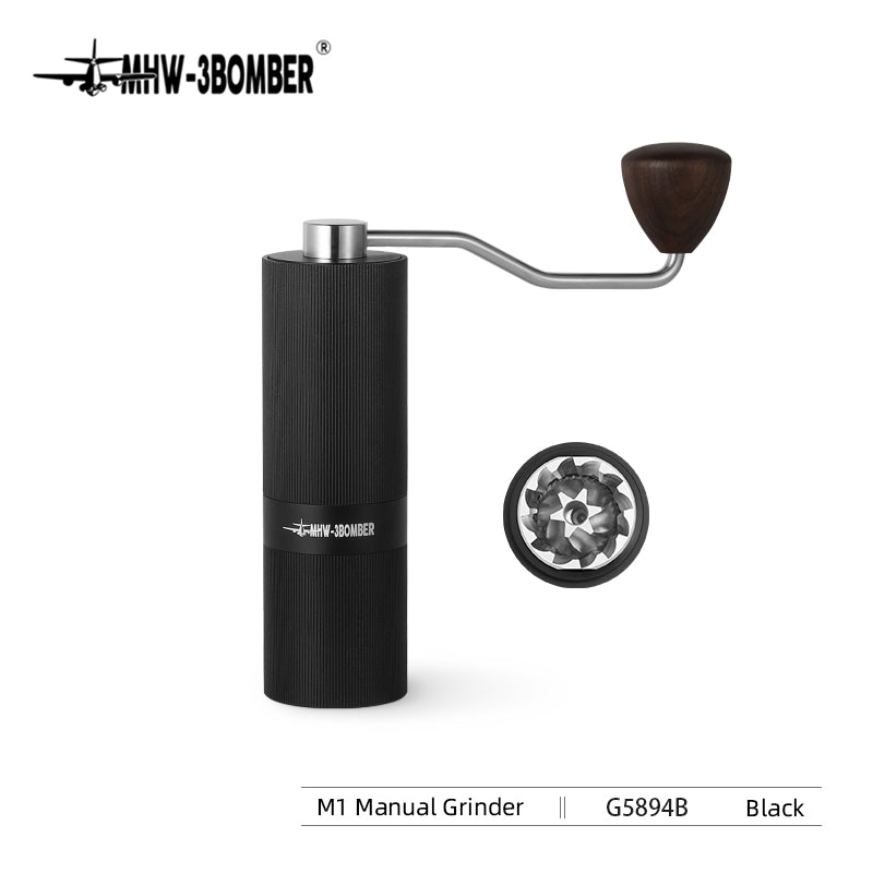 MHW Racing M1 Manual Coffee Grinder - Black