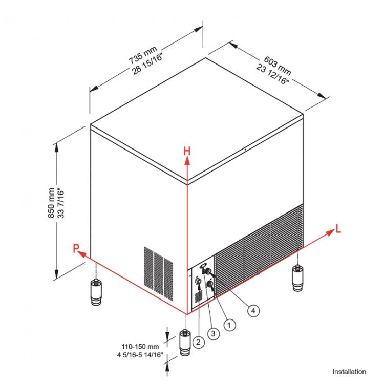 Brema Ice Maker 67Kg