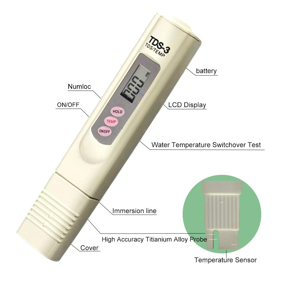 TDS Meter, Water Quality Tester