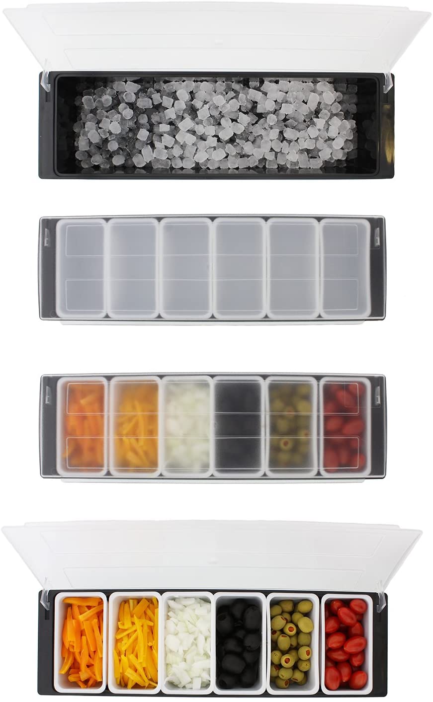 Bar Condiment Box - 6 Compartment