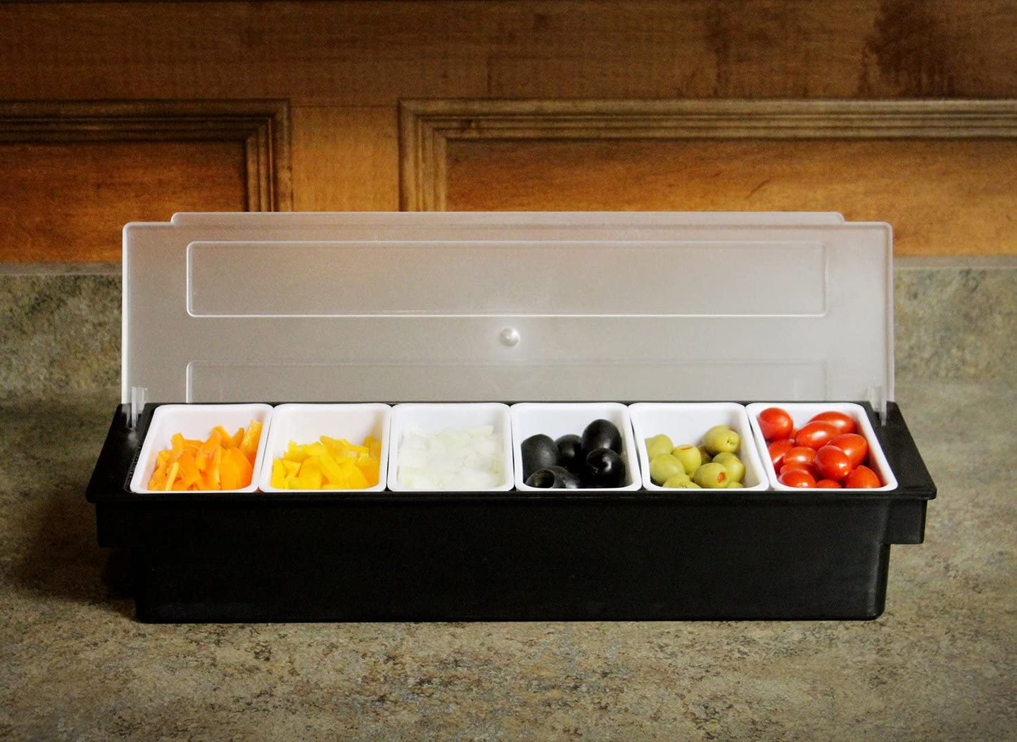 Bar Condiment Box - 6 Compartment