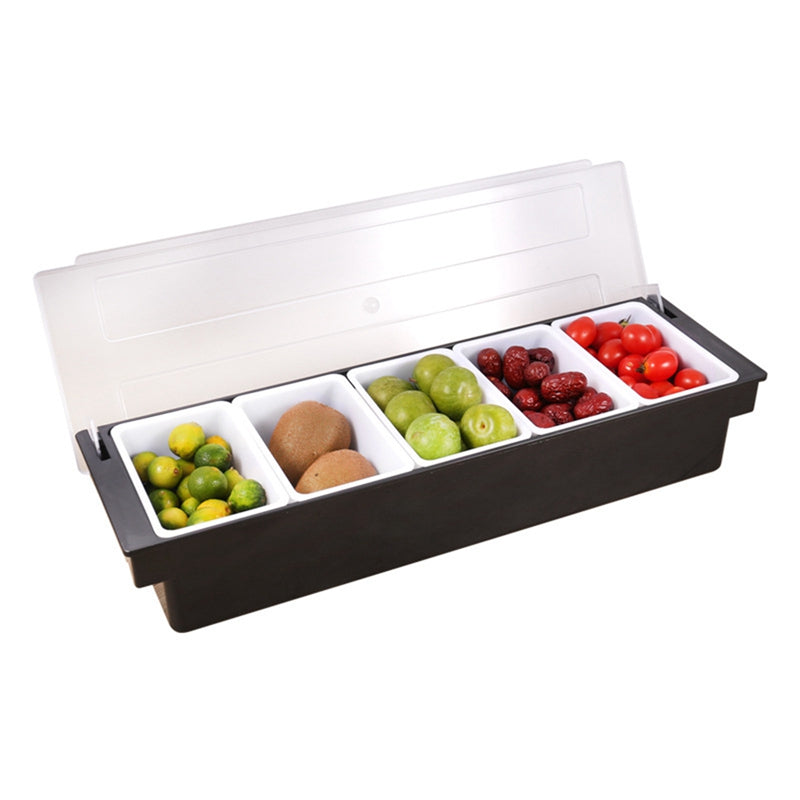 Bar Condiment Box - 6 Compartment