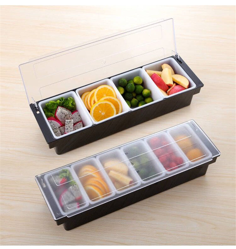 Bar Condiment Box - 6 Compartment